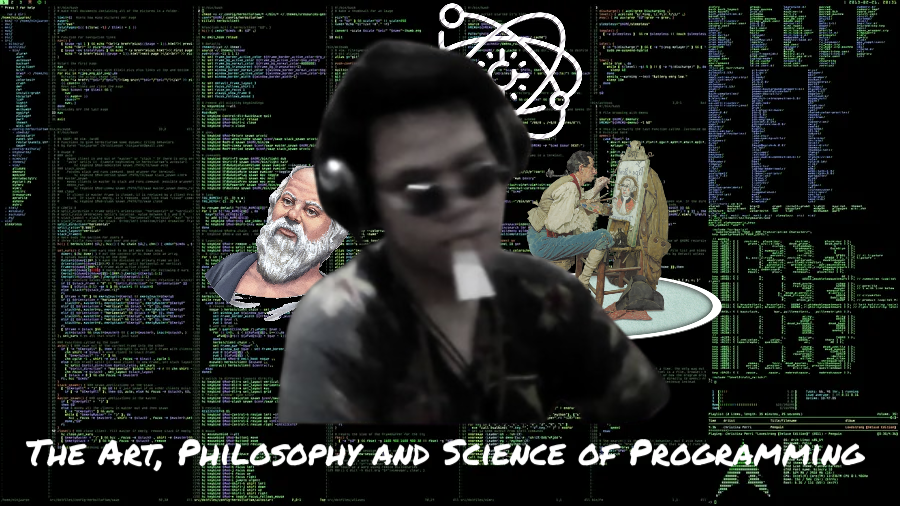 Cover dari saya sendiri dengan background coding